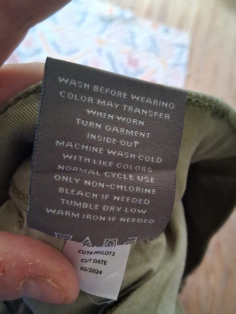 Olive Green Drawstring Capri - Picture 6 of 8